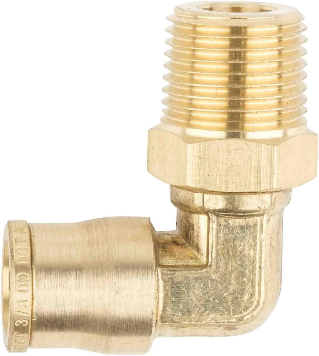 21 Pieces Brass Push to Connect Air Brake Line Fittings Connector Kit with Air Brake Line Cutter L26863