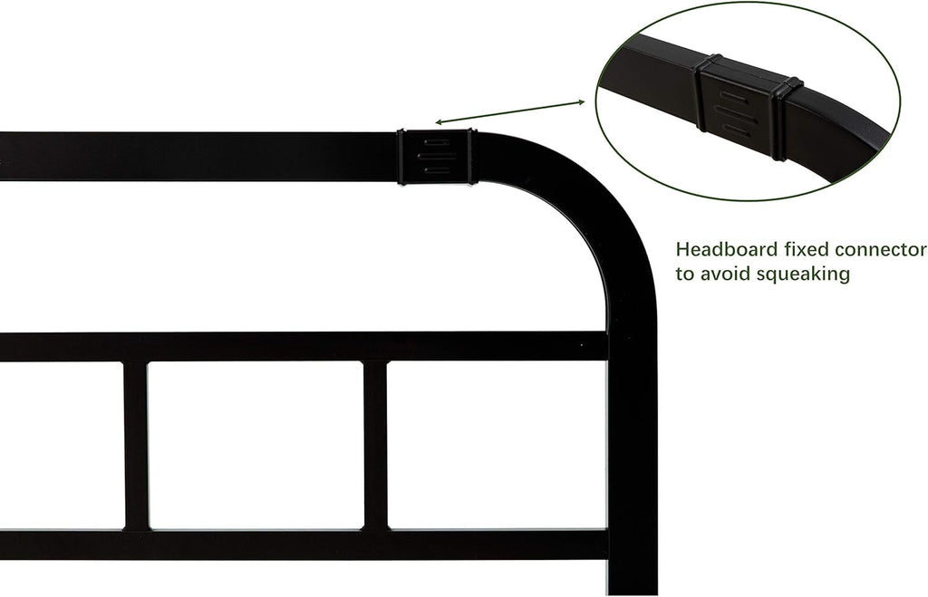 Black Metal California King Headboard L287715