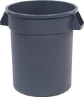 Gray 20 Gallon Round Waste Container E70793