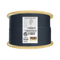 Cat6 Shielded Riser 1000ft F/UTP 23AWG Solid Bare Copper Bulk Ethernet Cable Reel Yellow F211