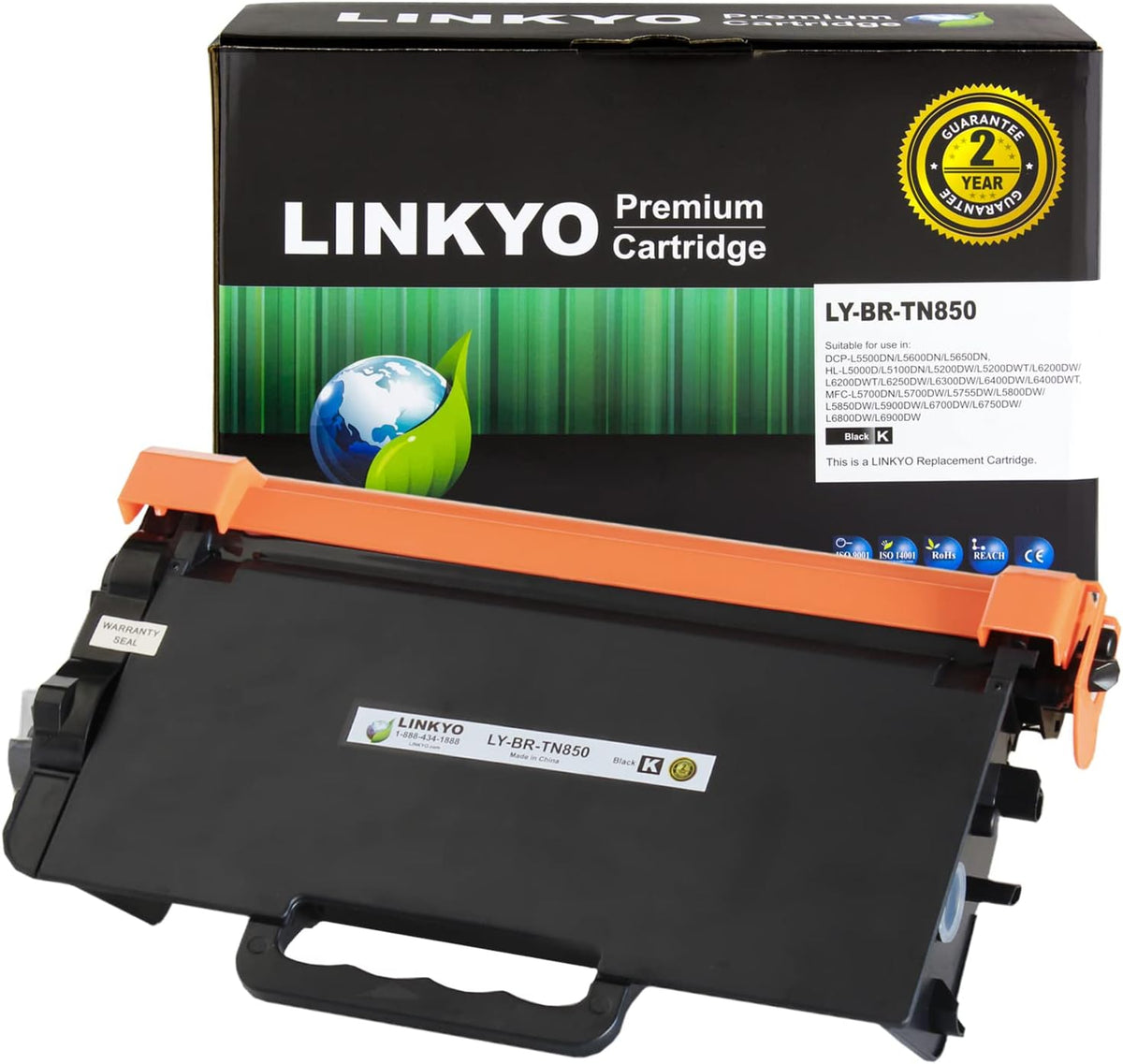 Black High Yield Toner Cartridge Pack of 2 F834