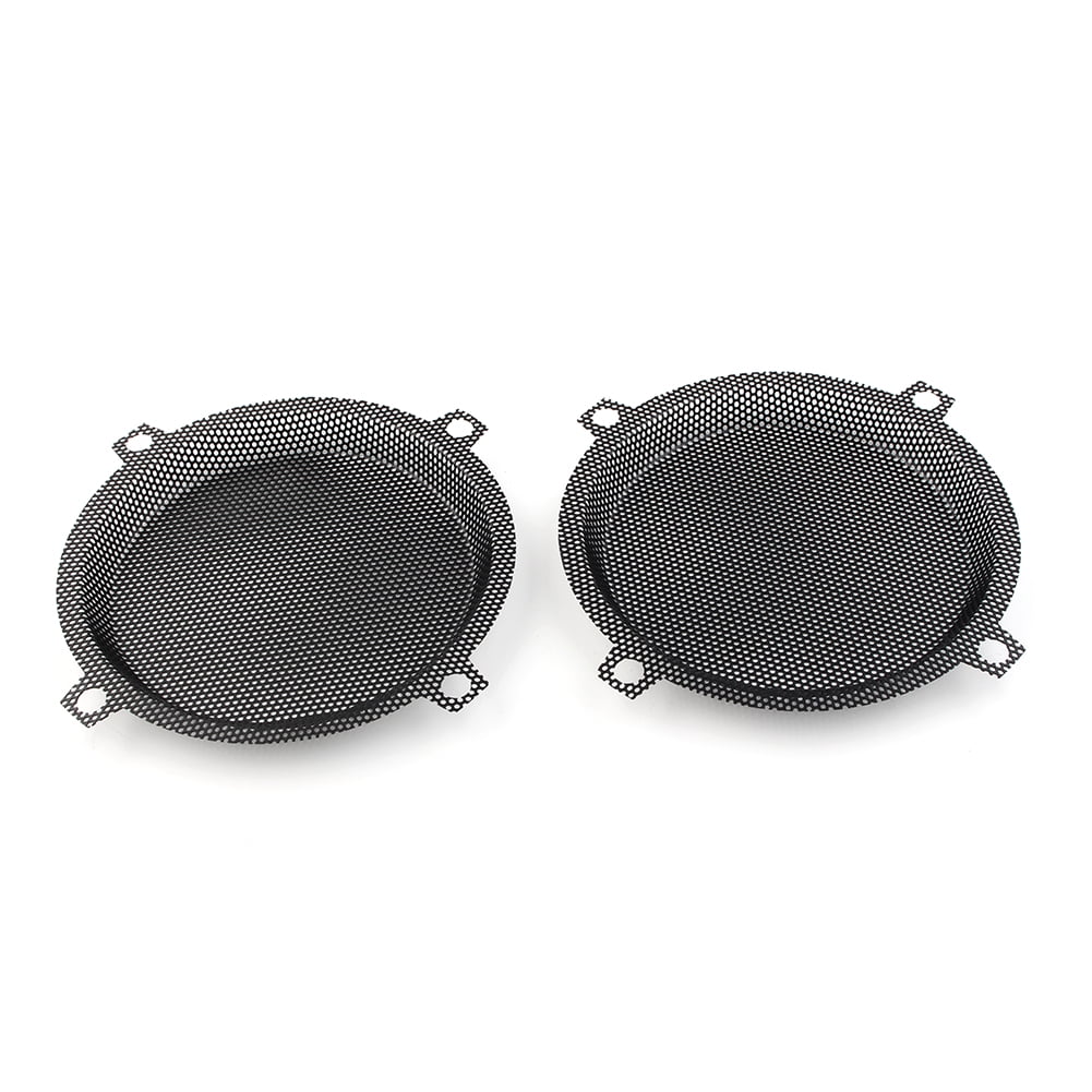 Black Motorbike Wired Punched Steel Mesh Speaker Grilles Cover for Harley Davidson Electra Glide 5.25" Speaker FLHTCU 1996-2013 E499