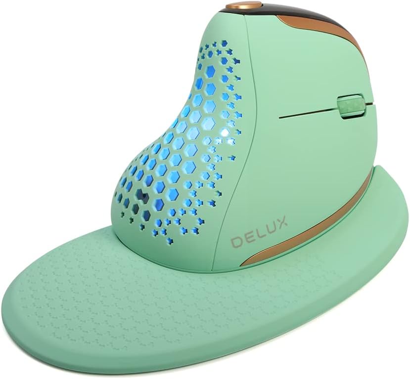 Wireless Ergonomic Vertical Mouse with OLED Screen, 7200DPI, Rechargeable W5537