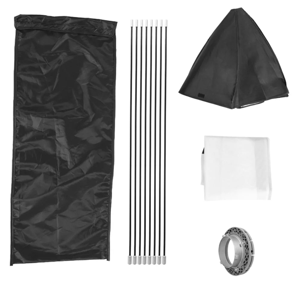 Foldable Octagon Softbox with Bowens Mount 8 Support Rods Soft Cloth & Carrying Bag U88190