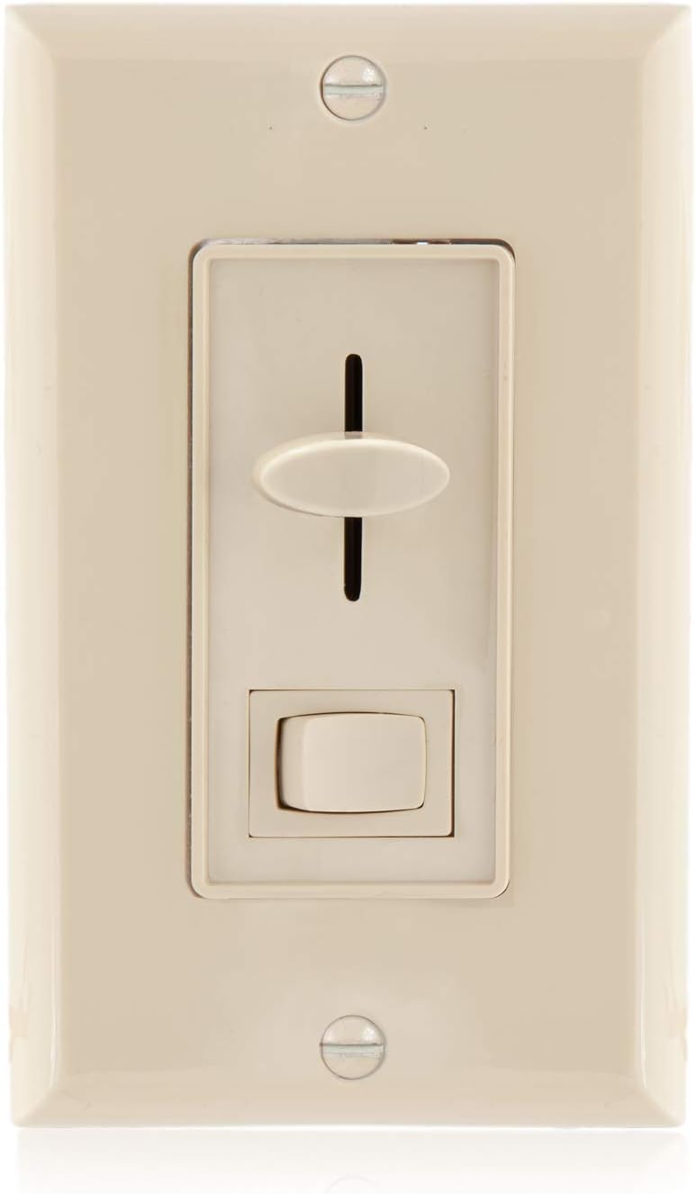 LED Dimmer 3-Way/Single Pole Electrical Light Switch, 600 Watt max, Wall Plate Included Pack of 2 T5179