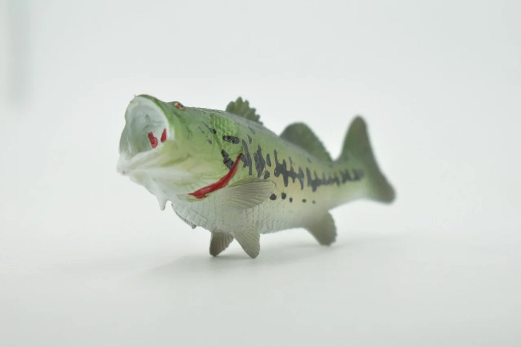Black Rubber Largemouth Bass Toy Model B328