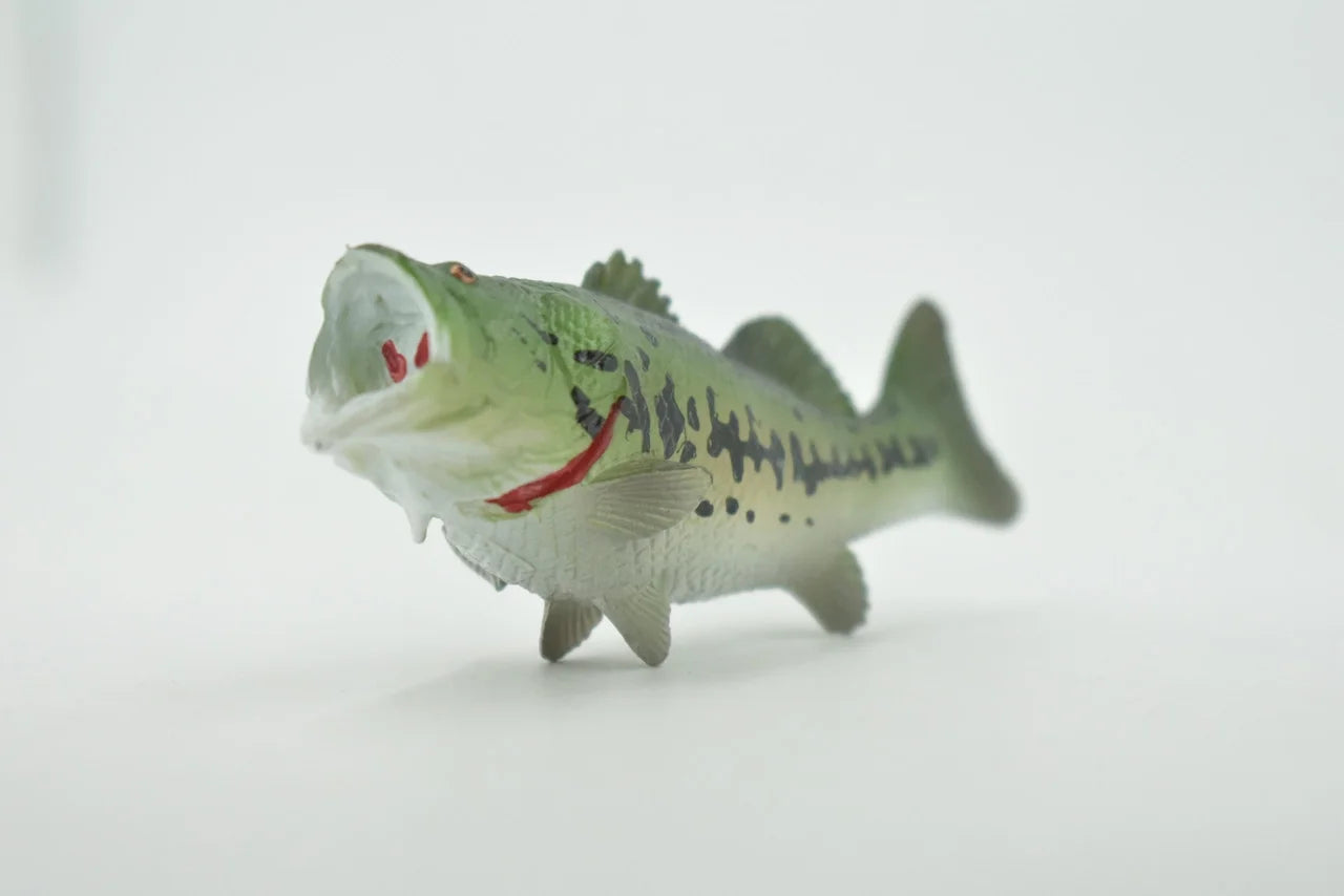 Black Rubber Largemouth Bass Toy Model B328