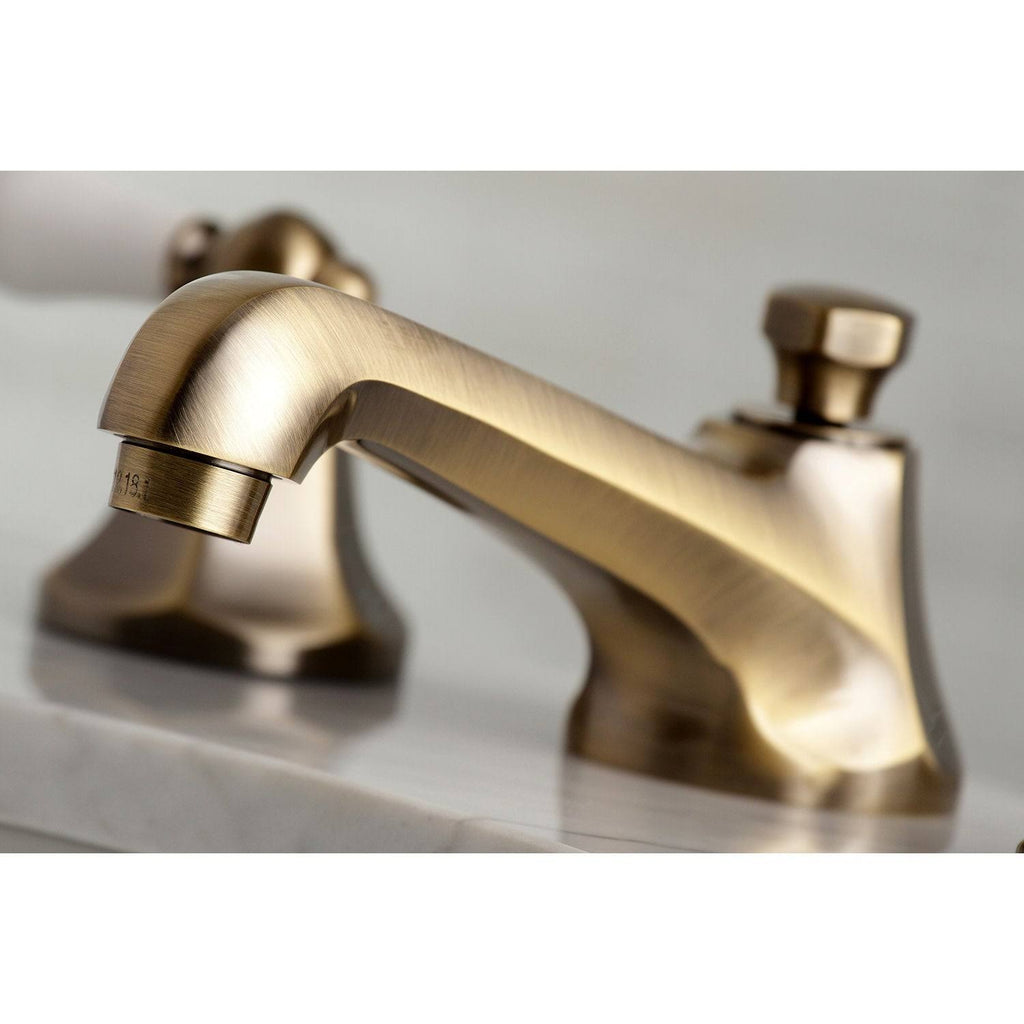 Antique Brass Widespread Bathroom Faucet M39265
