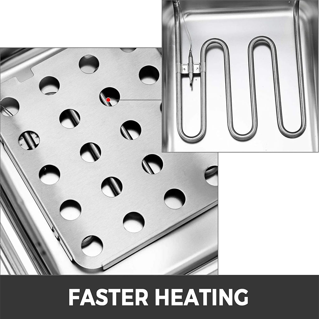 Stainless Steel Electric Deep Fryer with Basket G565994