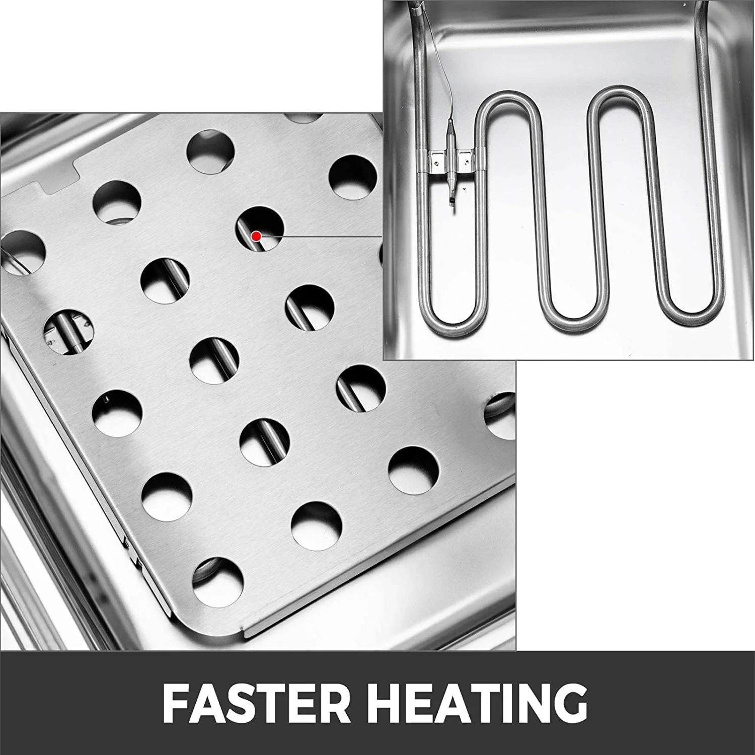 Stainless Steel Electric Deep Fryer with Basket G565994