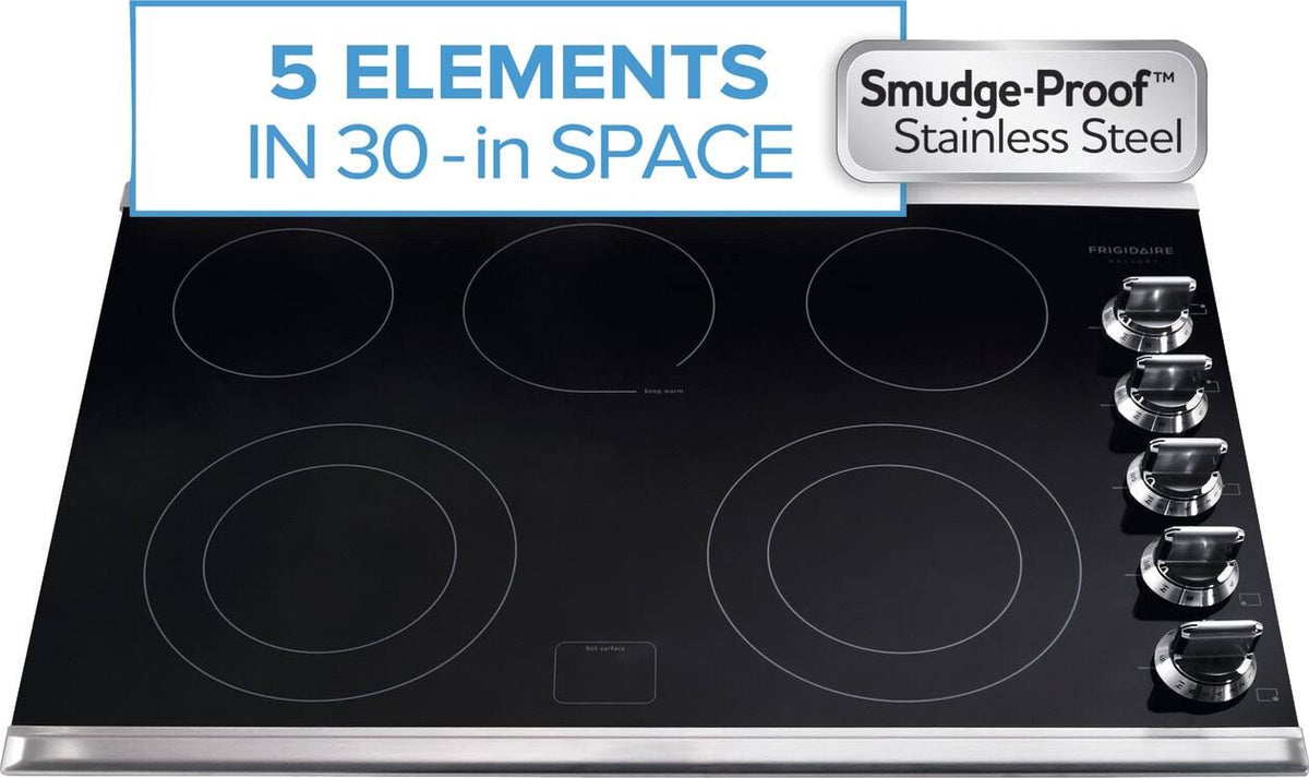 30x22 Stainless Steel Electric Cooktop N808