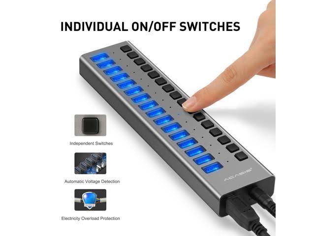16 Ports 90W USB 3.0 Data Hub E321371