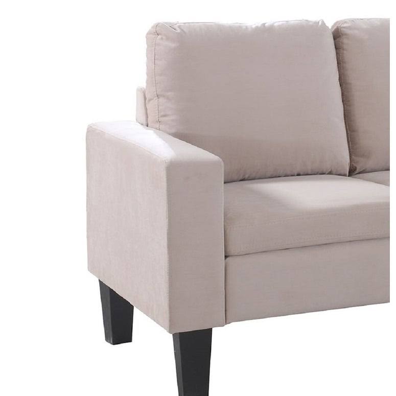 Beige Microfiber Sofa X4927