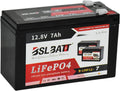 12V 7Amps LiFePO4 Deep Cycle Rechargeable Battery, Pack of 2 F26246