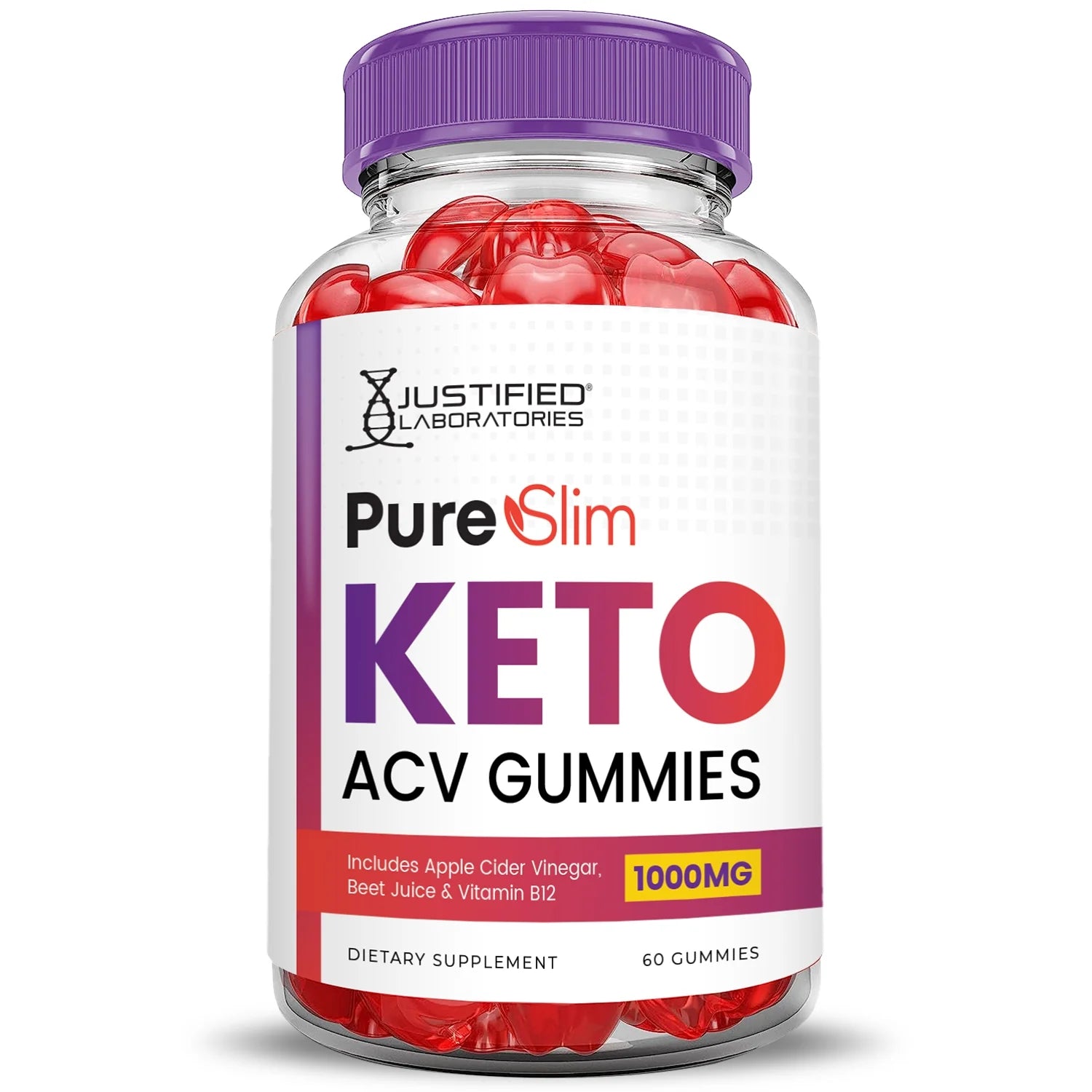 2 Pack Keto ACV Gummies 1000MG Dietary Supplement 120 Gummys Q1669