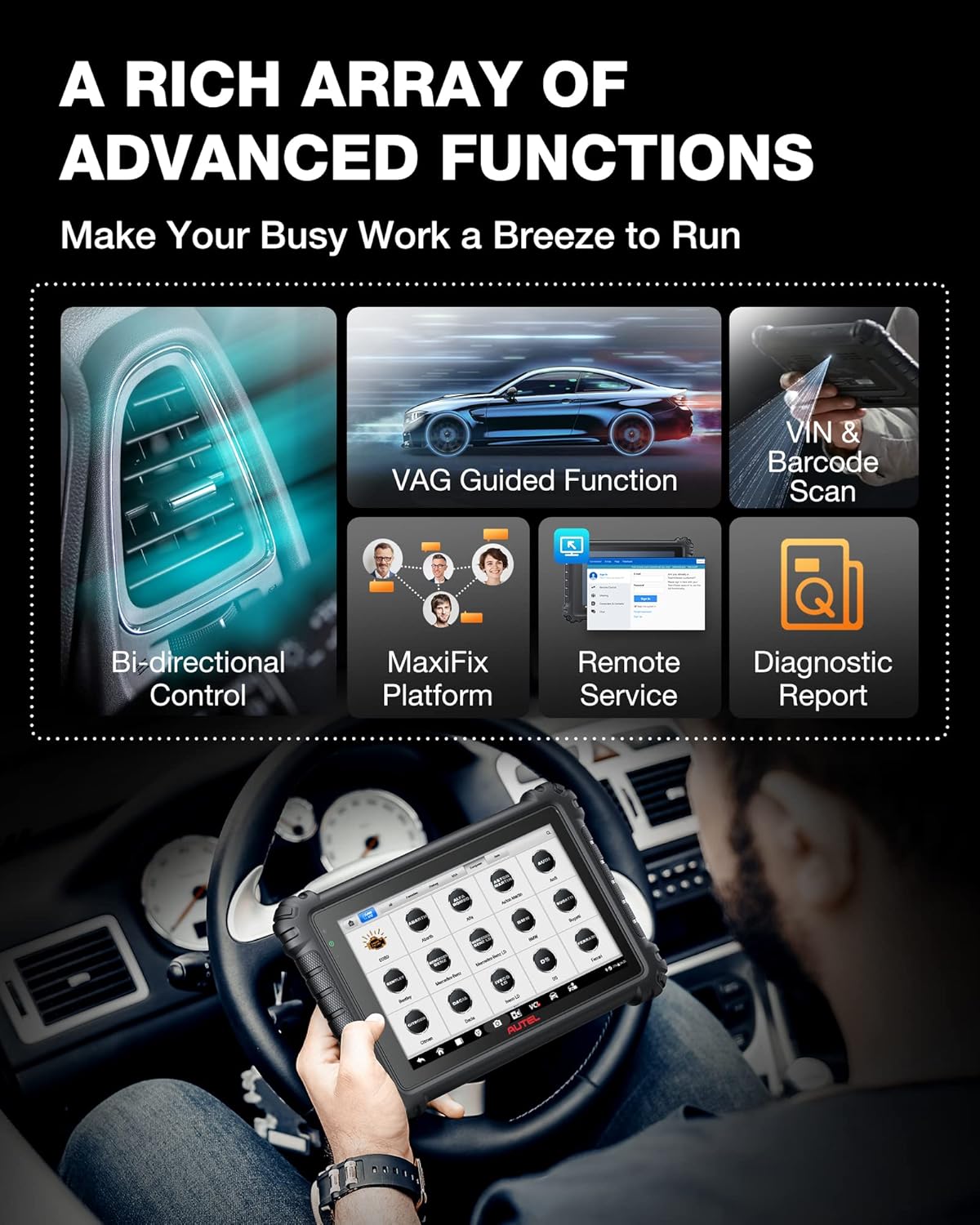 Diagnostic Scan Tool with Advanced ECU Coding U50791