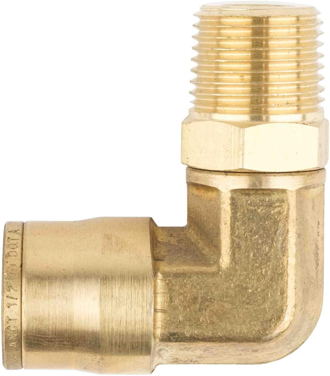 21 Pieces Brass Push to Connect Air Brake Line Fittings Connector Kit with Air Brake Line Cutter L26863