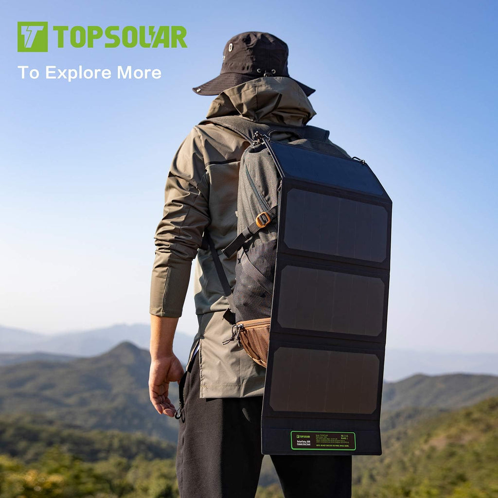 Foldable Solar Panel 30W Portable Battery Charger Kit Y127
