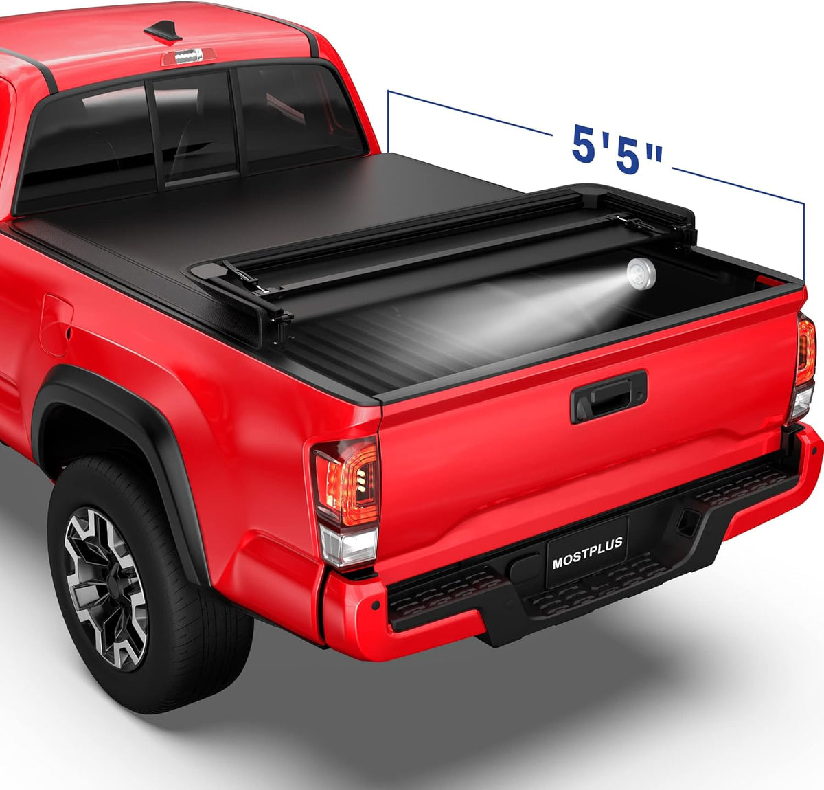 Quad Fold Soft Tonneau Cover Truck Bed Waterproof E309