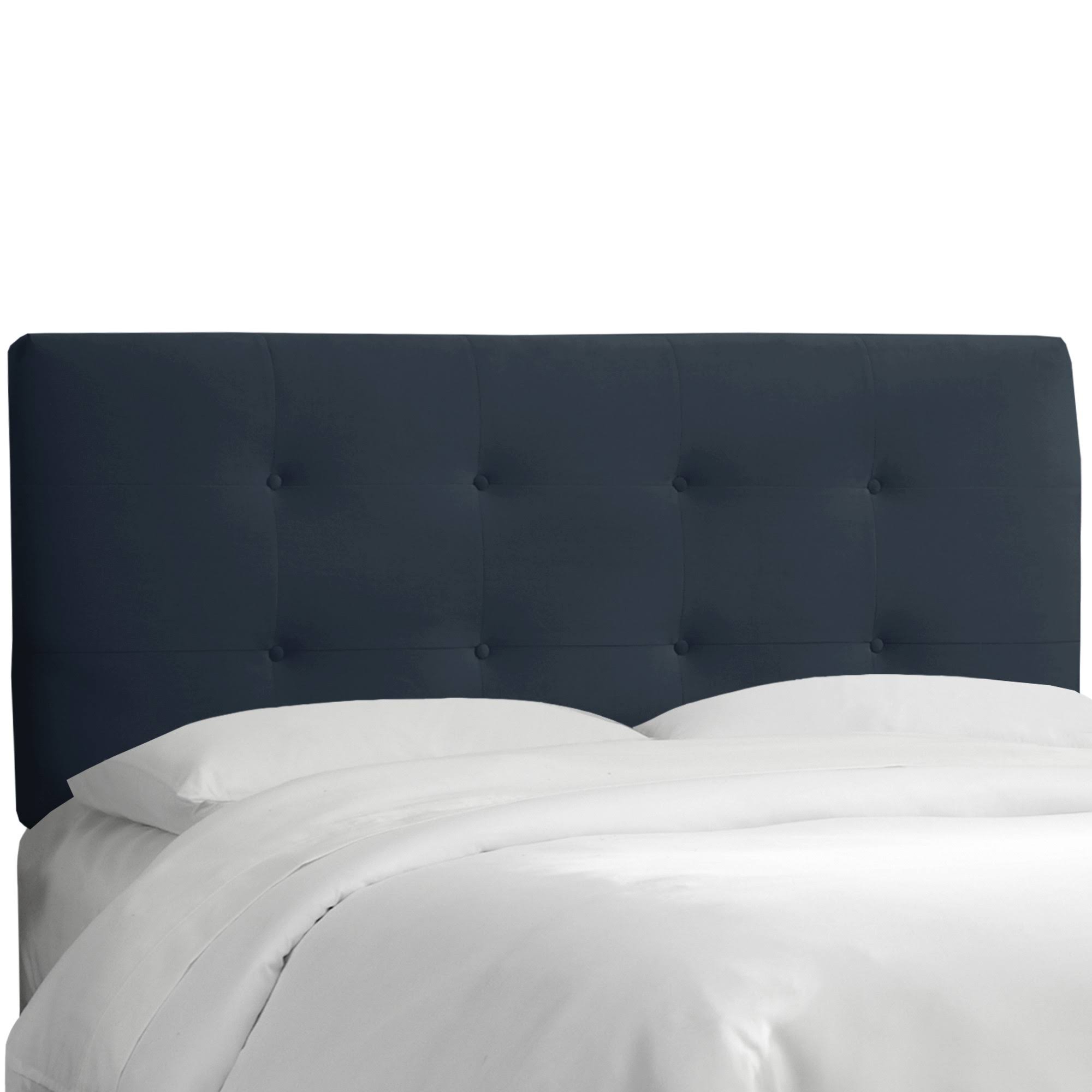 Navy Velvet California King Headboard F54711
