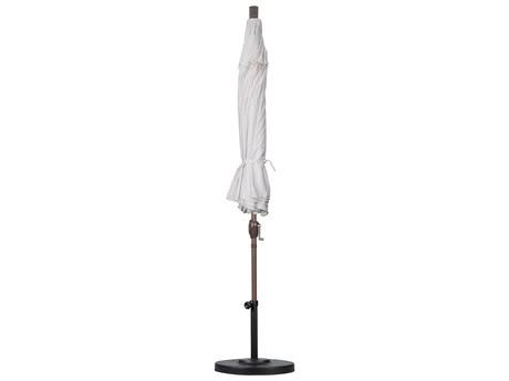 Bronze Aluminum Pole Patio Umbrella with Push Button Tilt Crank Lift S3257