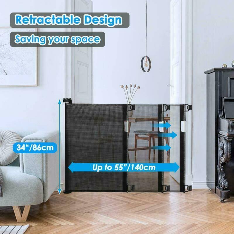 Retractable Baby Gate Safety Mesh Gate W283