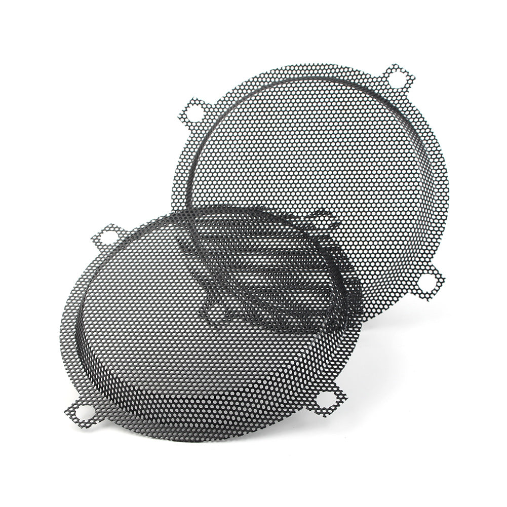 Black Motorbike Wired Punched Steel Mesh Speaker Grilles Cover for Harley Davidson Electra Glide 5.25" Speaker FLHTCU 1996-2013 E499