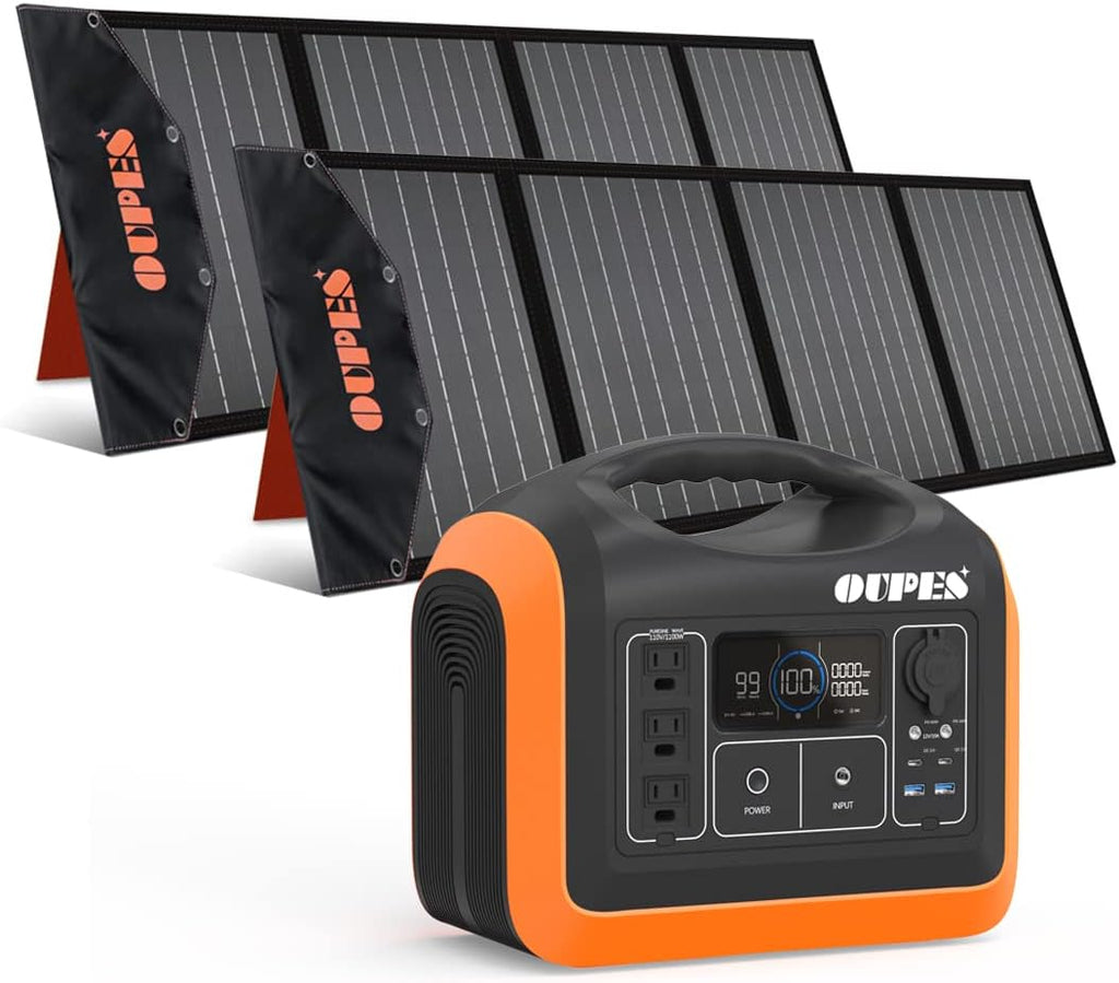 1800W/1488Wh Portable Power Station with 4x100W Solar Panel and LiFePO4 Battery Z3179