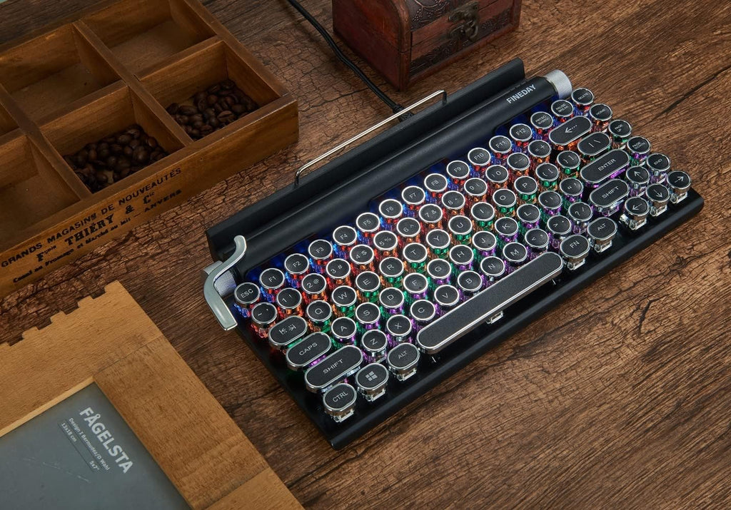 Black Wireless Bluetooth Mechanical Keyboard X2794