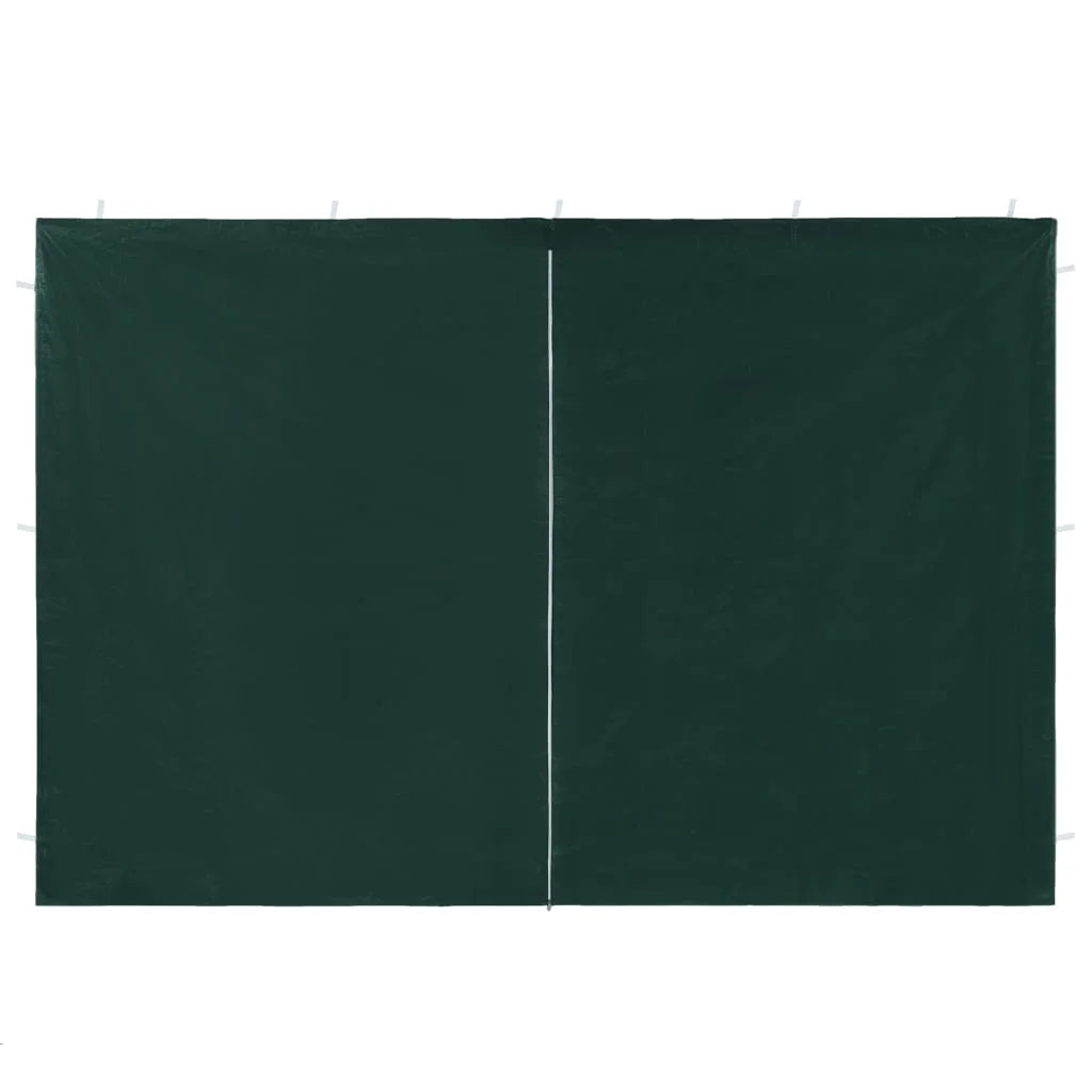 Green PE Party Tent Sidewall 2 pcs with Zipper R88394
