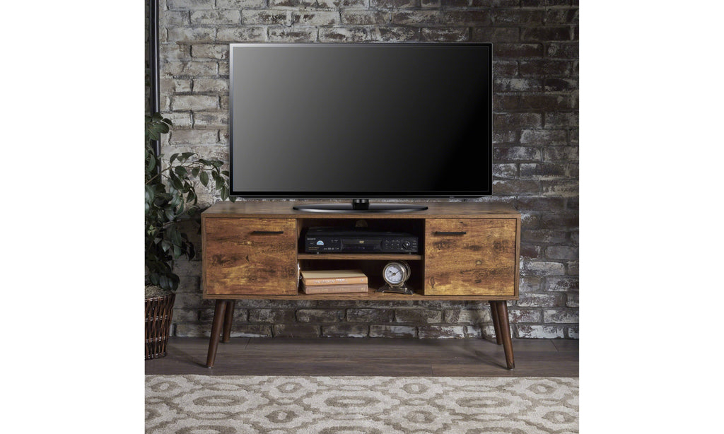 Pine /Wenge Fiberboard Entertainment Center A7940