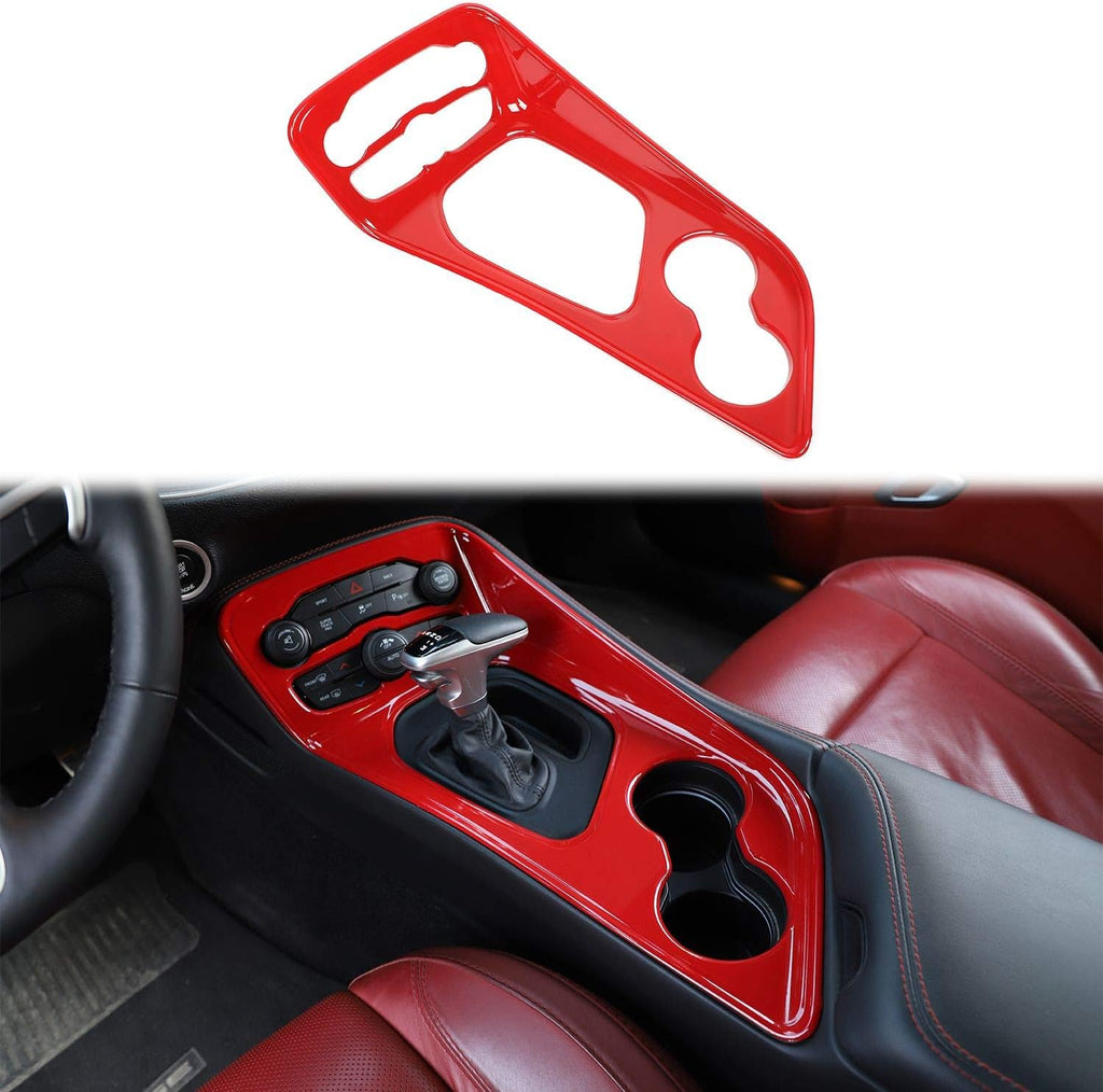 ABS Red Gear Shift Panel Trim Pack of 2 A1730