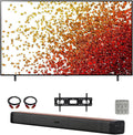 55 Inch HDR 4K UHD Smart NanoCell LED TV Bundle with Soundbar, TV Wall Mount Bracket and Surge Adapter G8538