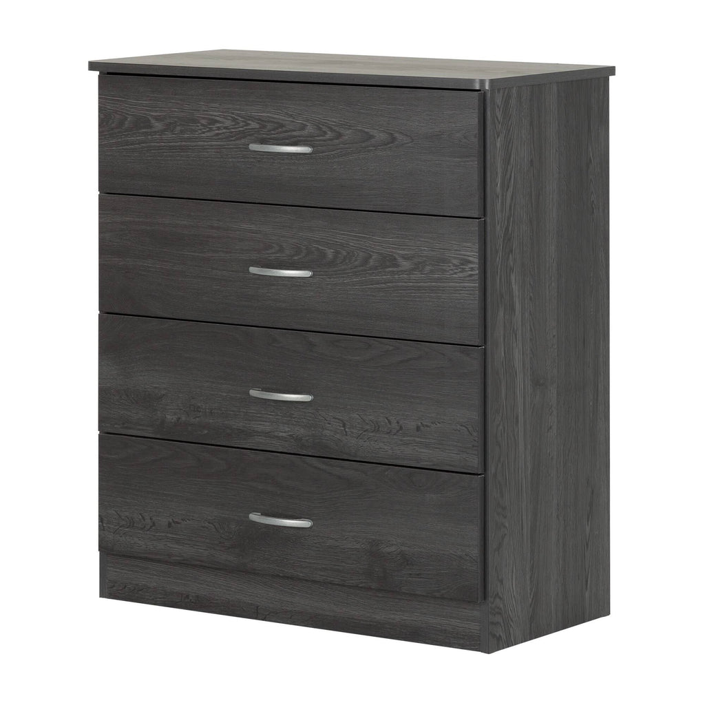 Pure Black 4 Drawer Chest I2489