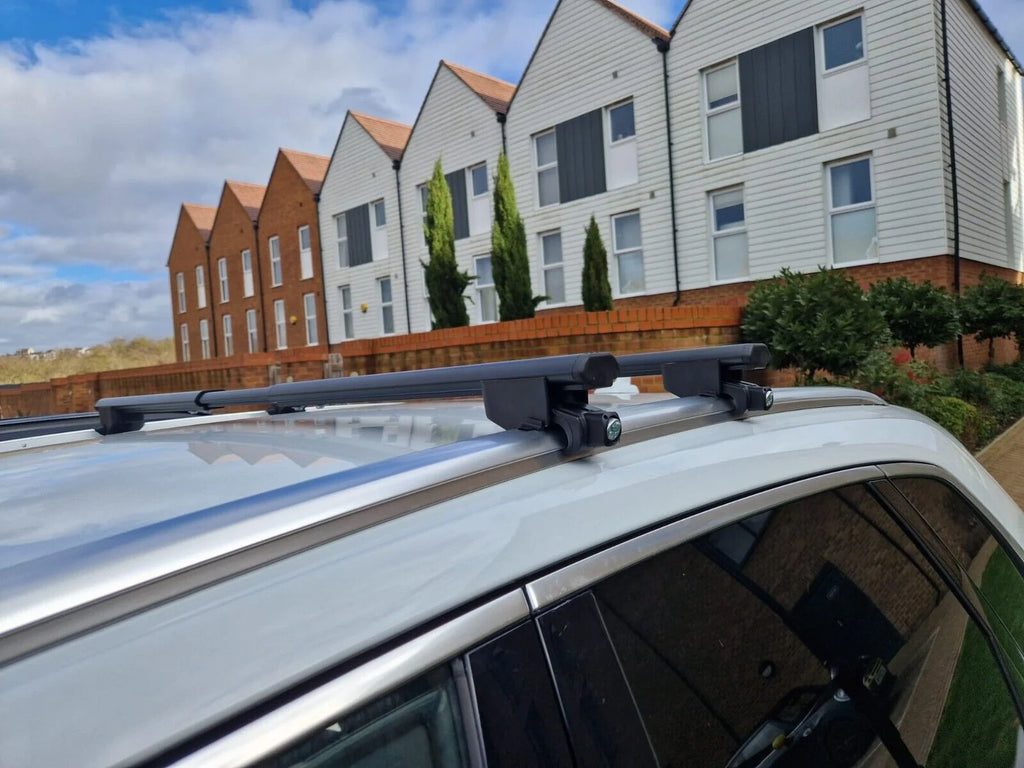 Silver Telescopic Roof Racks Cross Bars Luggage Carrier Set X1574