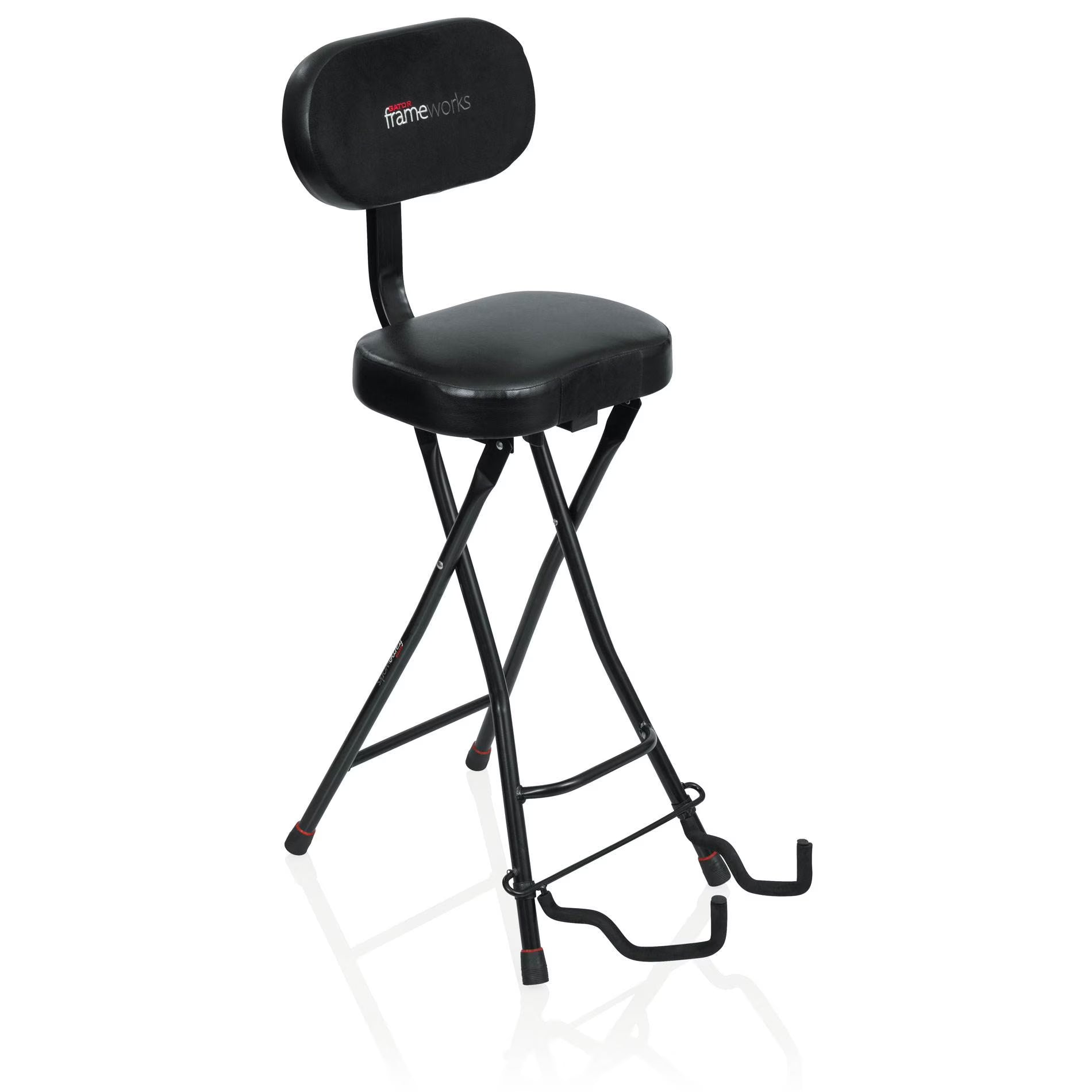 Black Folding Guitar Seat and Stand Chair O9840