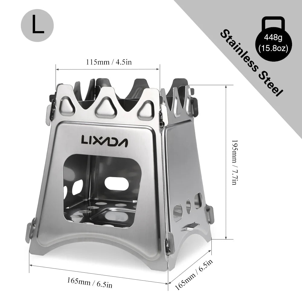 Compact Folding Wood Camping Cooking Picnic G952