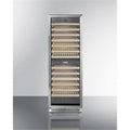 Black Upright Dual Zone Wine Cellar with Glass Door X32028