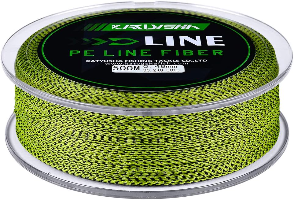 Braided Fishing Line 4 Strands 6Lb Test 109 Yards Pack of 2 T11606