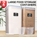 8.5L/287Oz Extra Large Airtight Food Storage Containers, 2 PACK with Lids S9290