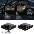 Black Wireless LED Projector Car Door Step Welcome Lights U152321