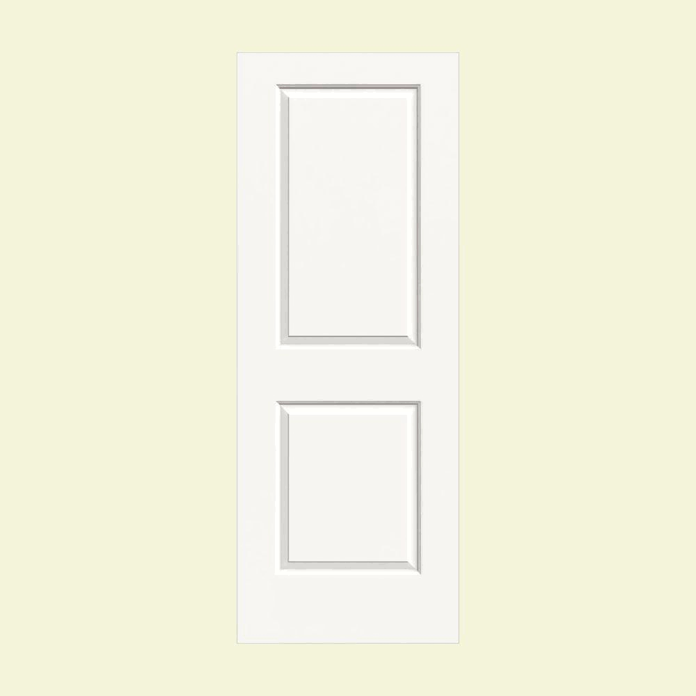 White Painted Smooth Solid Core Molded Composite MDF Interior Door Slab C713