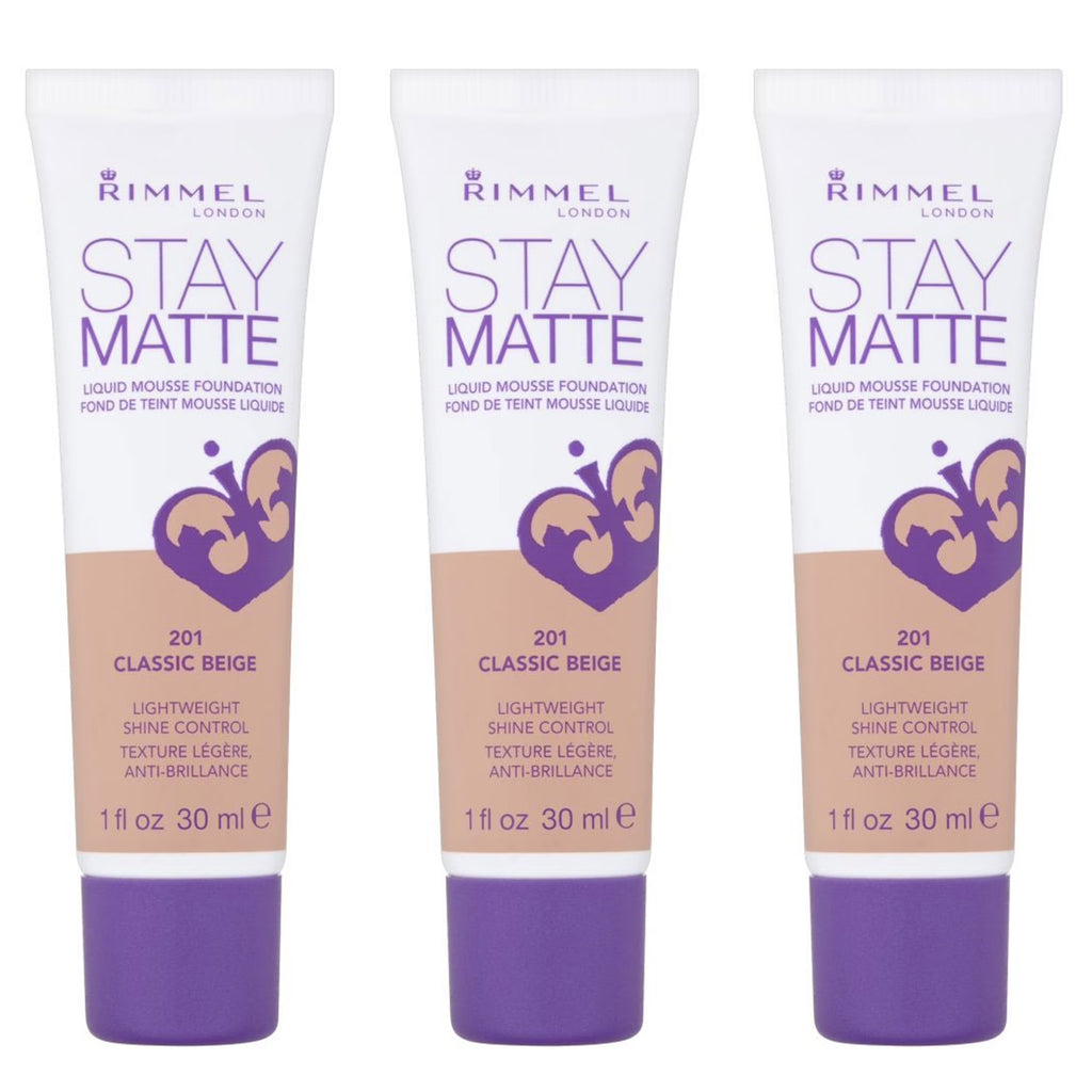 Pack of 3 Stay Matte Liquid Mousse Foundation - Classic Beige C321
