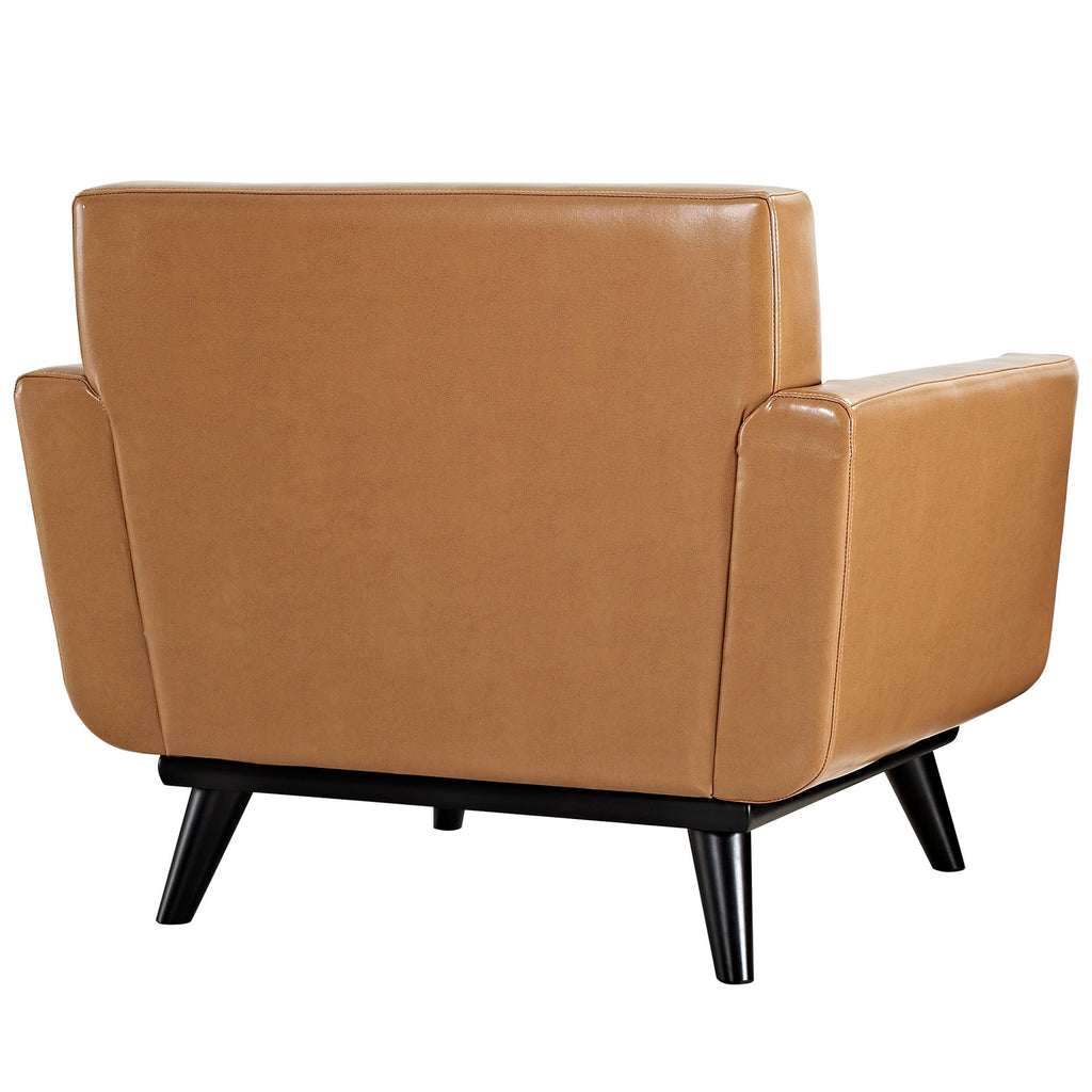 Brown Leather Armchair W900