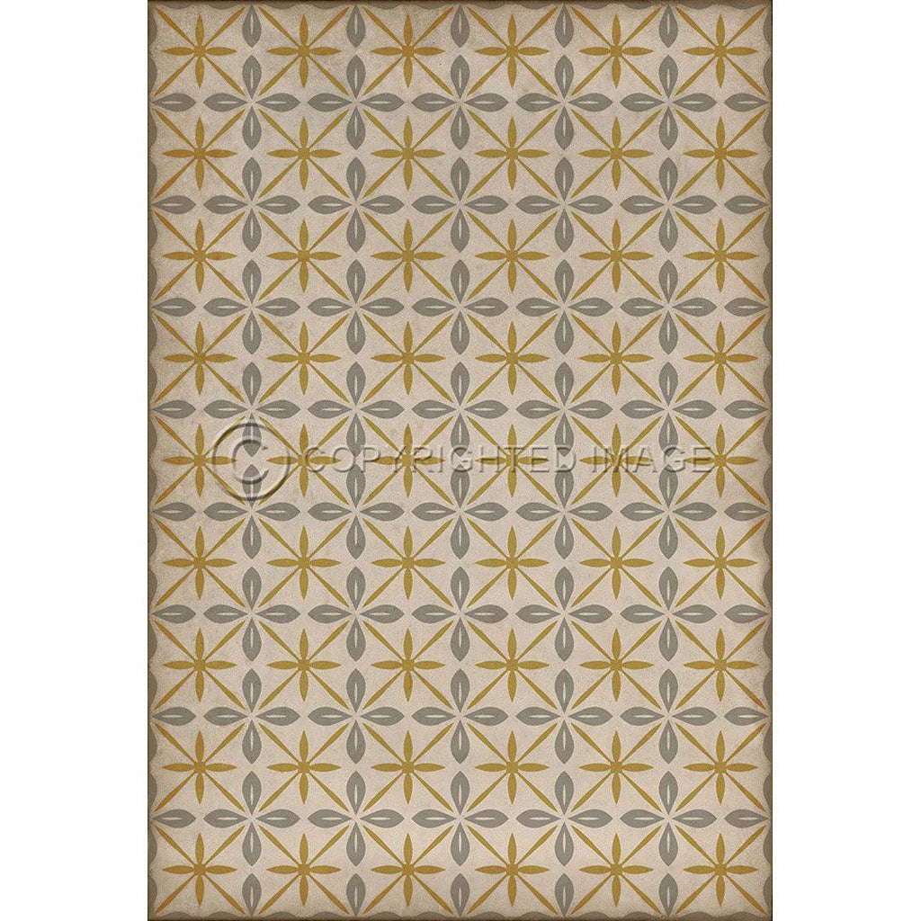 Pattern 81 Vinyl Floorcloth, 38in x 56in Y1960