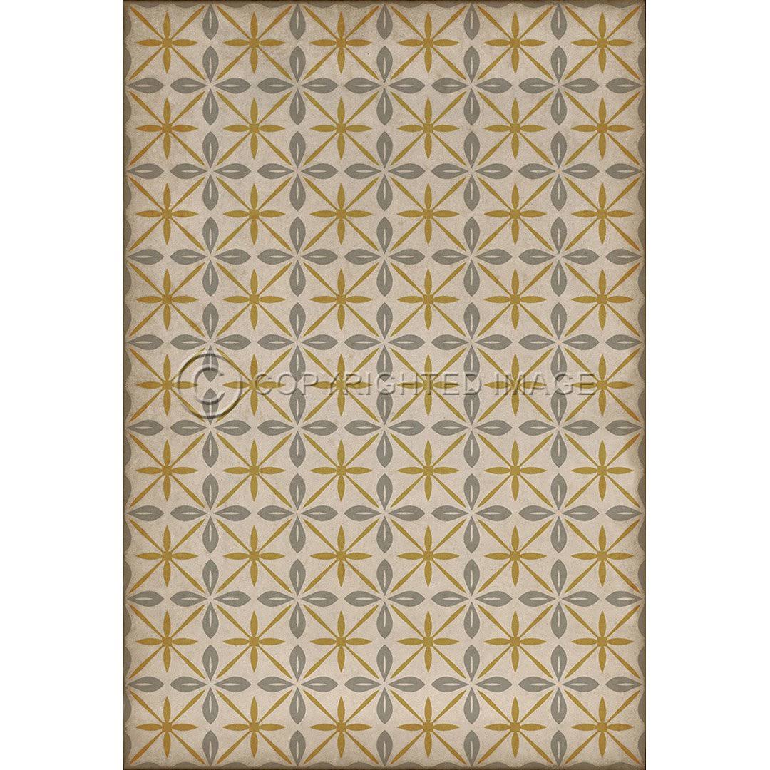 Pattern 81 Vinyl Floorcloth, 38in x 56in Y1960