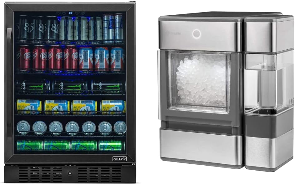 Black Stainless Steel Beverage Refrigerator with 177 Can Capacity T72076