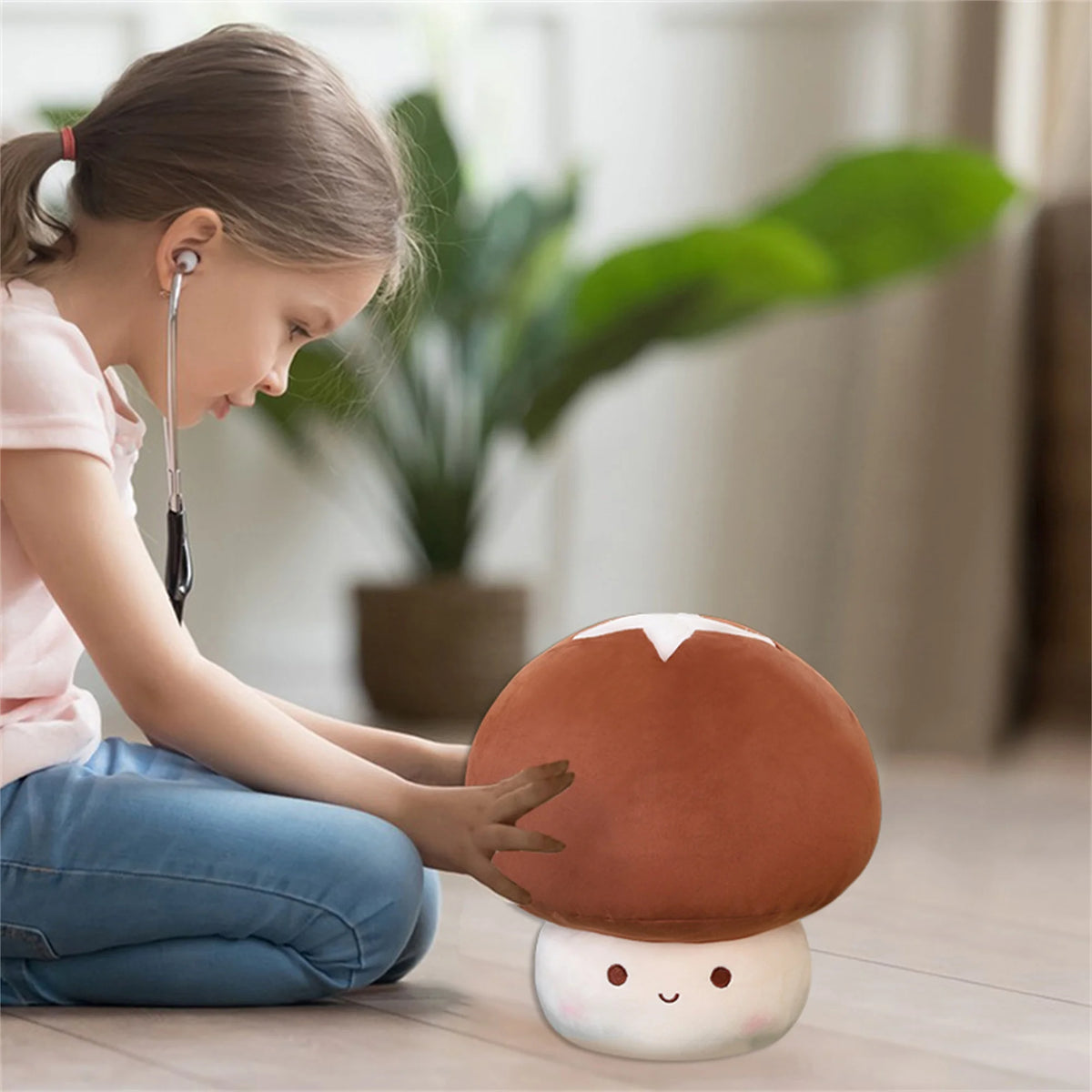 Mushroom Plush Pillow Stuffed Animal Toy K94142