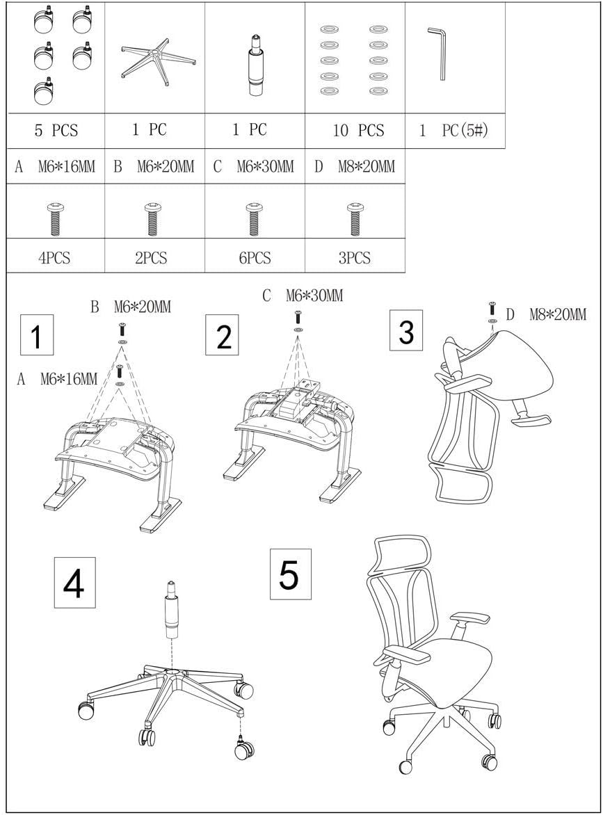 Black High Back Mesh Desk Chair I3294