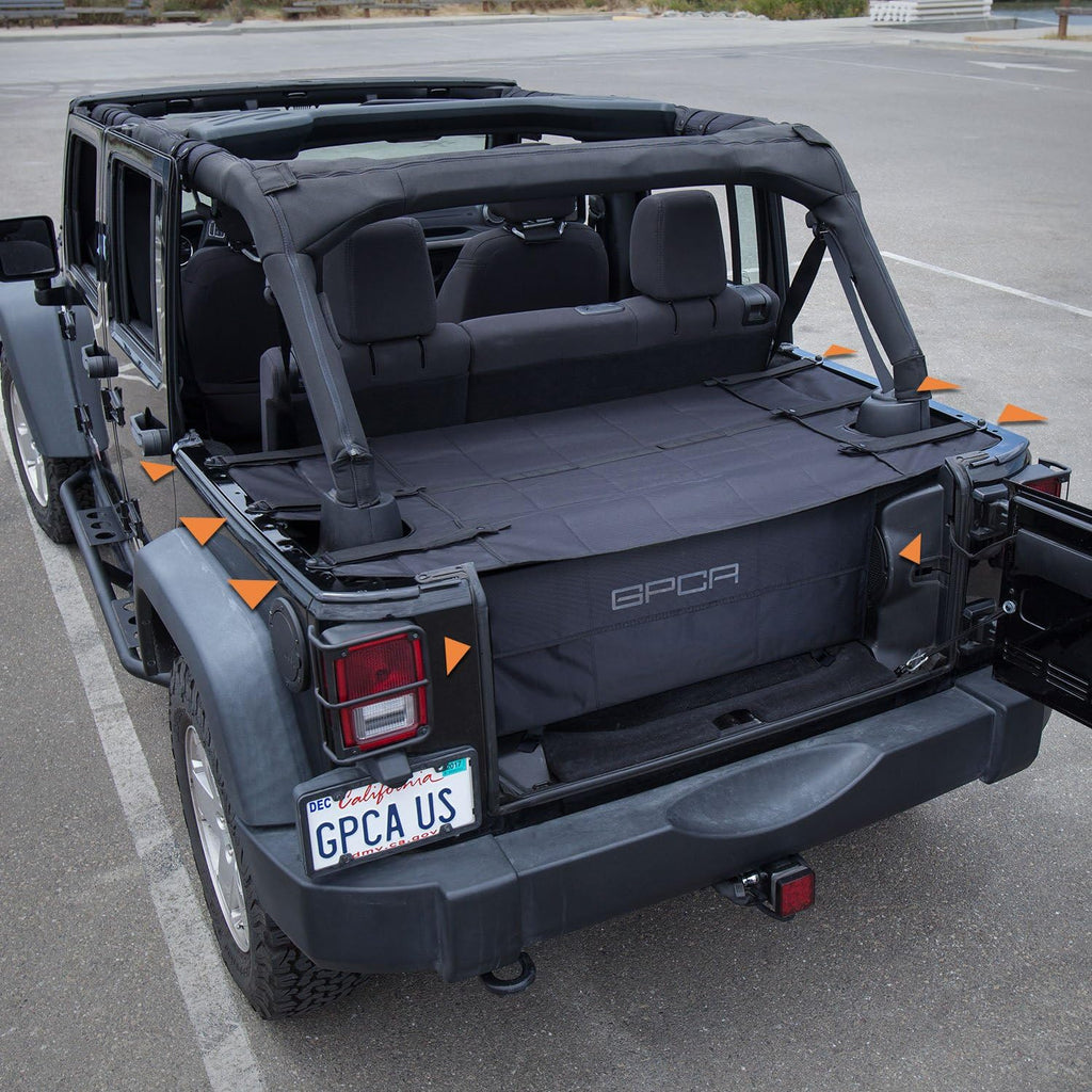 Cargo Cover and Cargo Organizer for Wrangler JKU 4DR N731857
